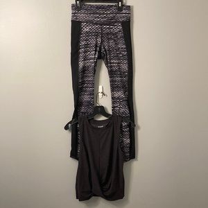 Pants Under Armour, top, Old Navy. Fitness